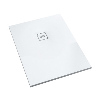 Schedline Brodzik kompozytowy Stabilsound Plus® Protos Smooth White 80x120x3,5 cm, prostokątny, Gwarancja 15 lat